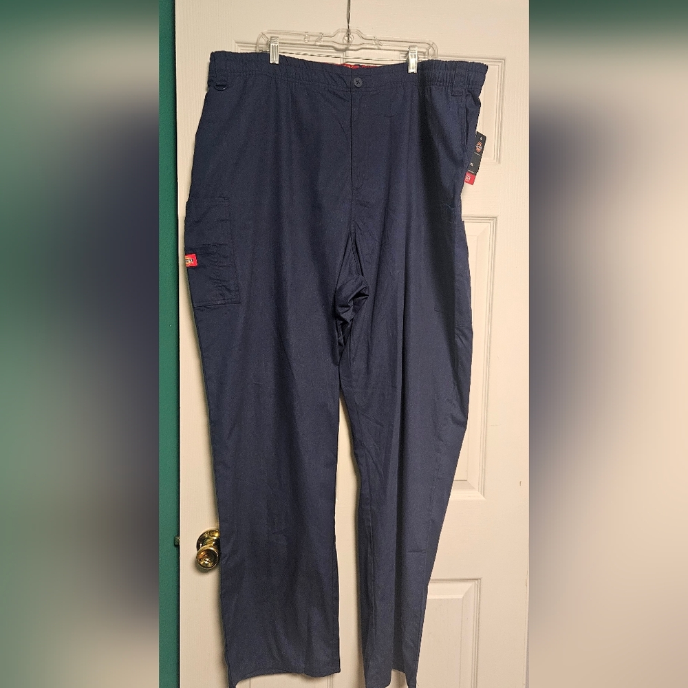 Dickies EDS Scrubs Modern Classic Pull-on Pants 86106, Navy Men Sz 3xl Tall NWT